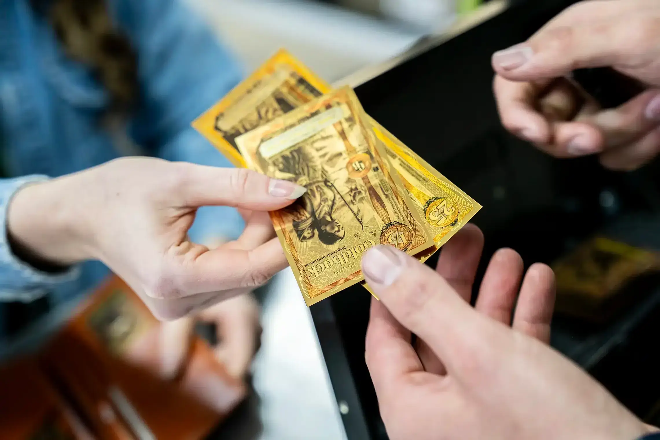 Idaho Goldbacks arranged for everyday-use lifestyle photography