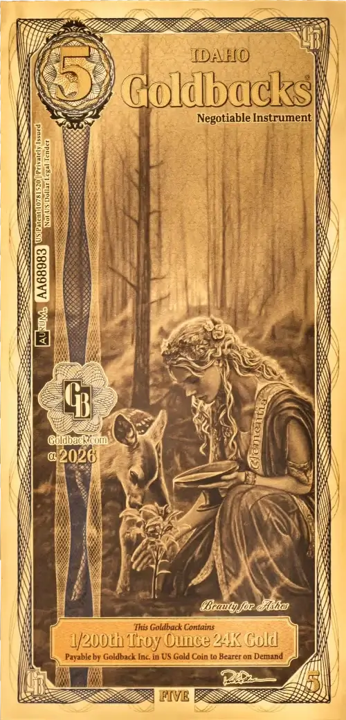 5 Idaho Goldbacks